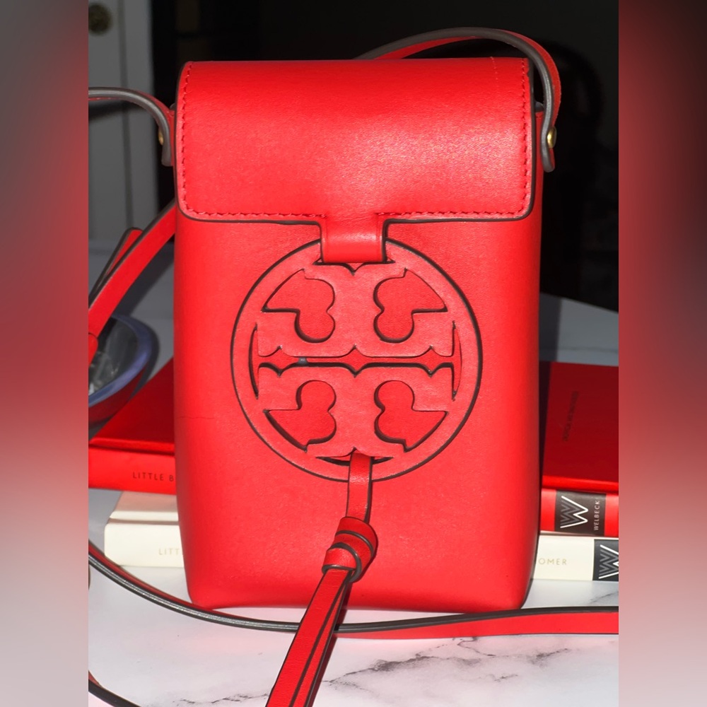 NWOT Tory Burch Vibrant Red Crossbody Bag - Picture 5 of 5